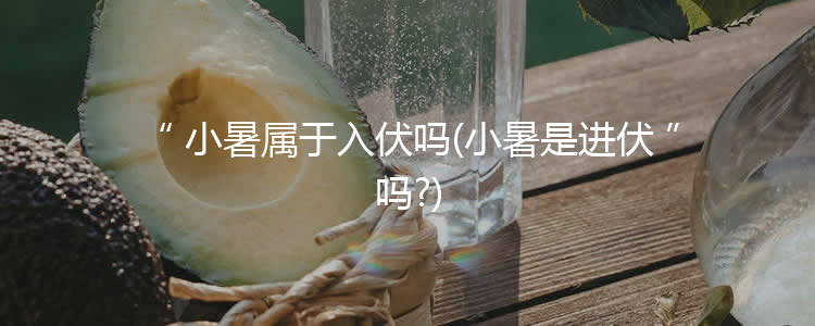 小暑属于入伏吗(小暑是进伏吗?)