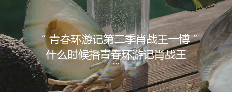 青春环游记第二季肖战王一博什么时候播青春环游记肖战王一博哪一期