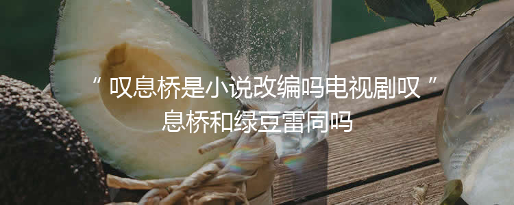 叹息桥是小说改编吗电视剧叹息桥和绿豆雷同吗