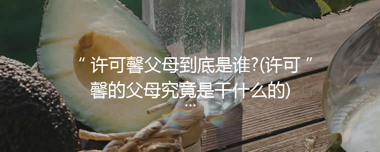 许可馨父母到底是谁?(许可馨的父母究竟是干什么的)