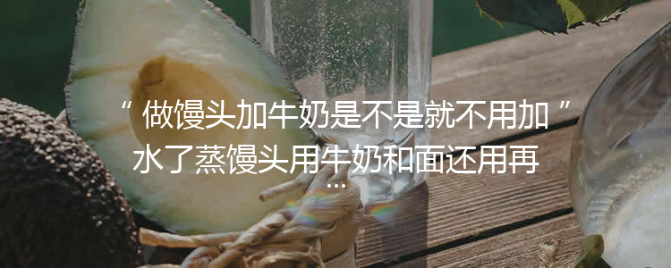 做馒头加牛奶是不是就不用加水了蒸馒头用牛奶和面还用再加水么