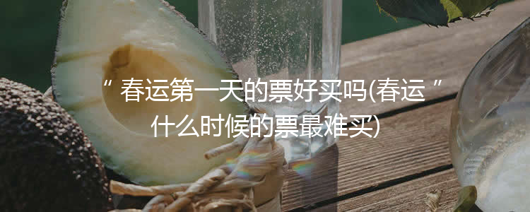 春运第一天的票好买吗(春运什么时候的票最难买)