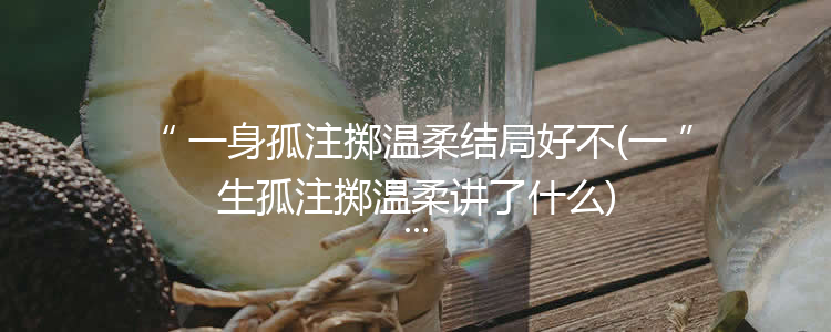 一身孤注掷温柔结局好不(一生孤注掷温柔讲了什么)